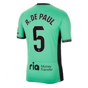 Atletico Madrid Rodrigo De Paul #5 Tredje trøje 2023-24 Kort ærmer